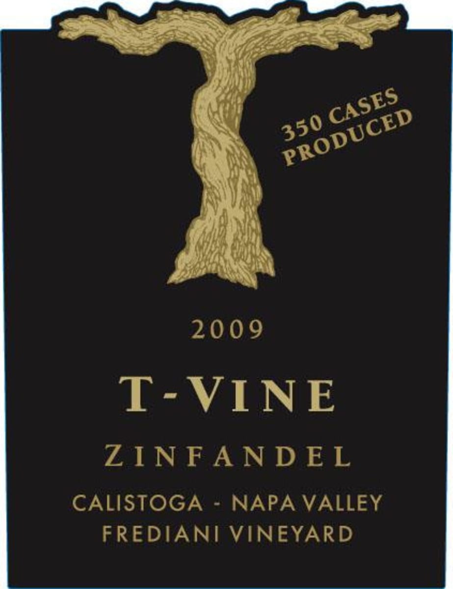 T-Vine Cellars Frediani Vineyard Zinfandel 2009 Front Label