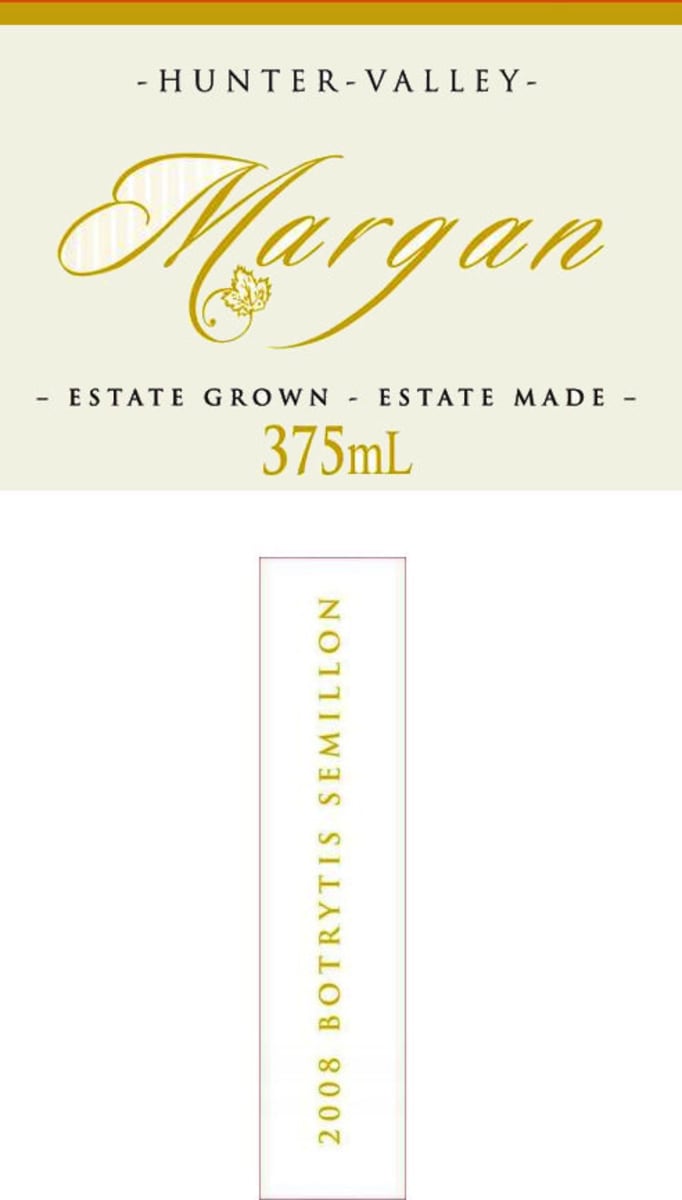 Margan Family Botrytis Semillon 2008 Front Label