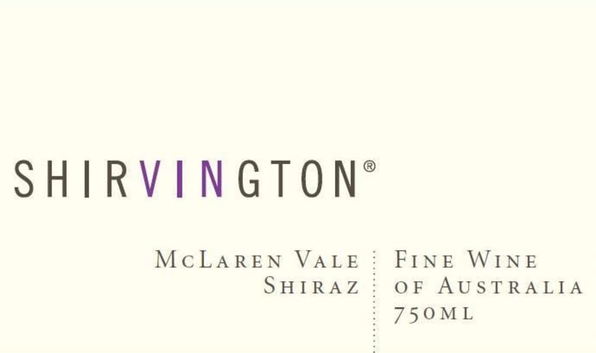 Shirvington Shiraz 2011 Front Label