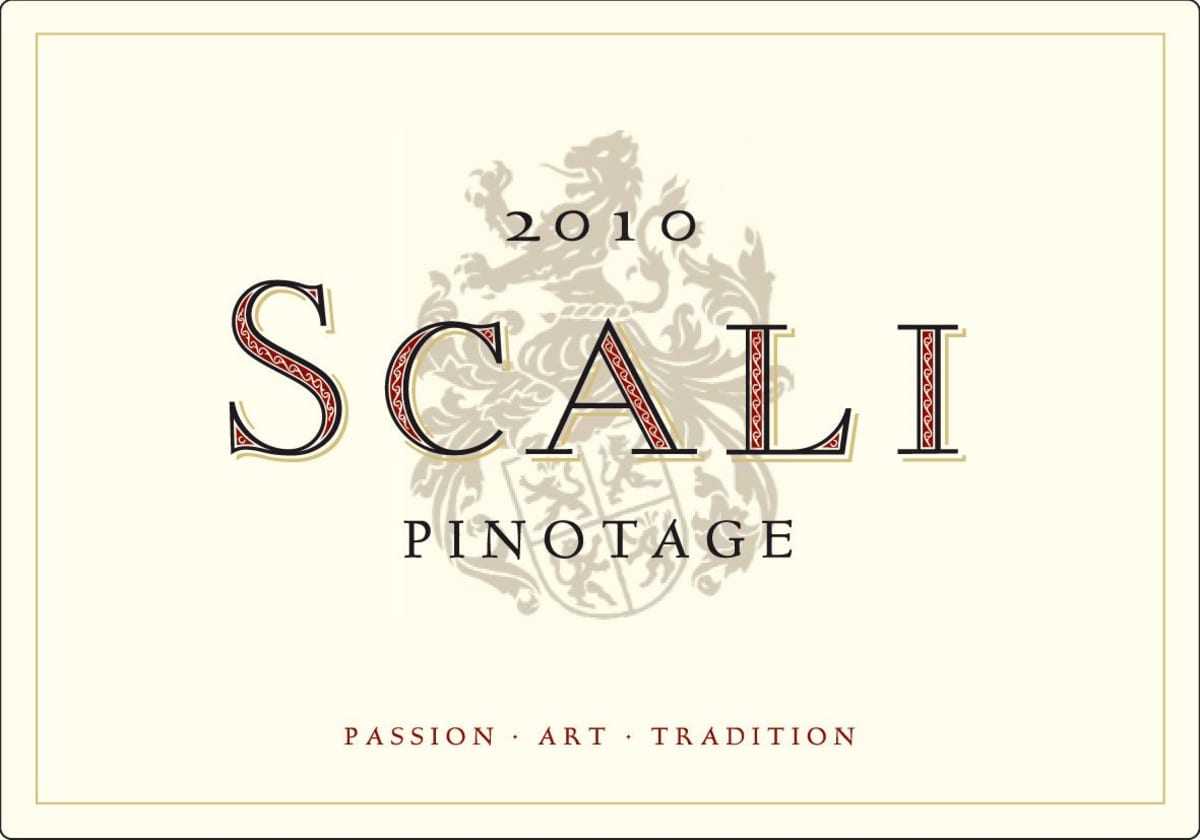 Scali Wines Pinotage 2010 Front Label