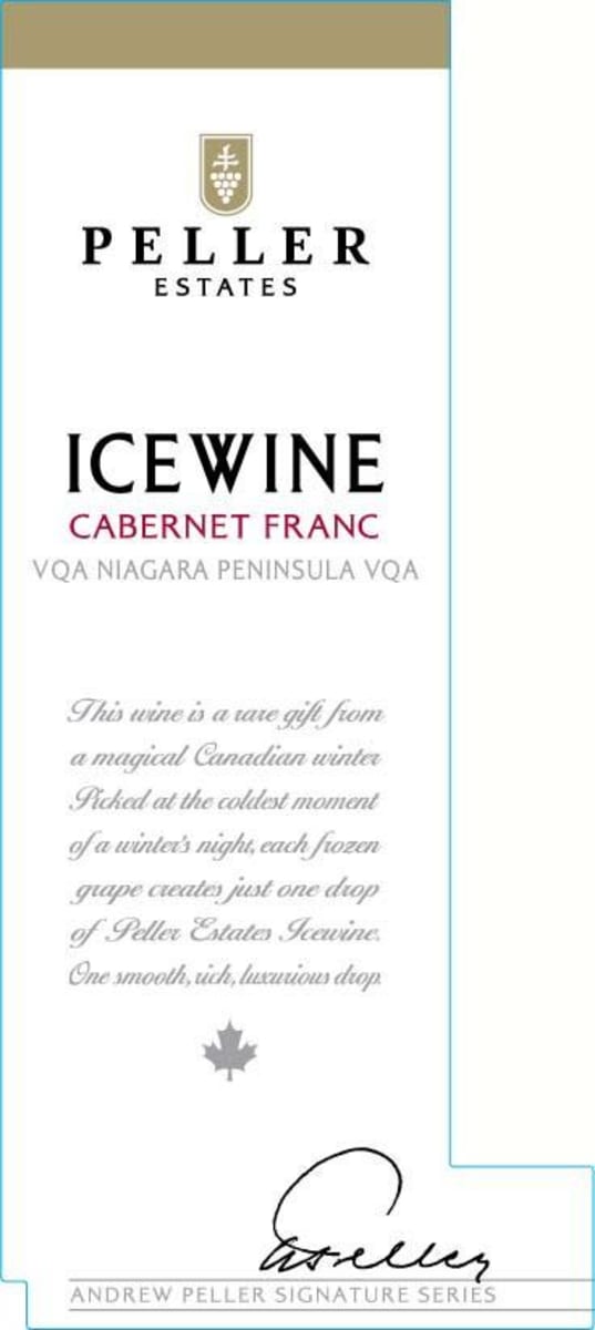 Peller Estates Icewine Cabernet Franc 2010 Front Label