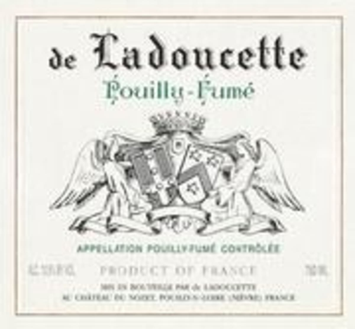 Ladoucette Ladoucette Pouilly Fume 1999 Front Label