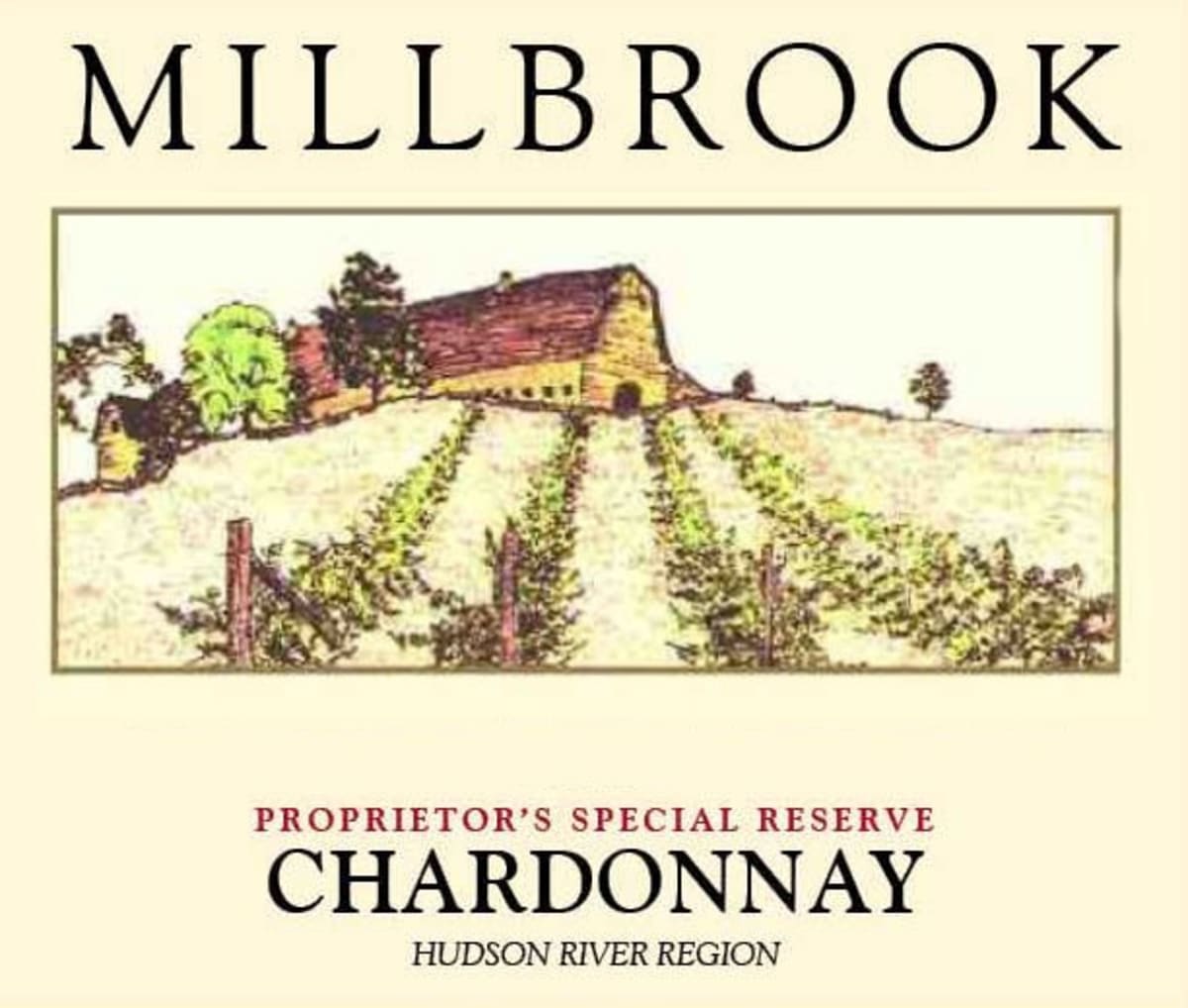 Millbrook Proprietor's Special Reserve Chardonnay 2013 Front Label