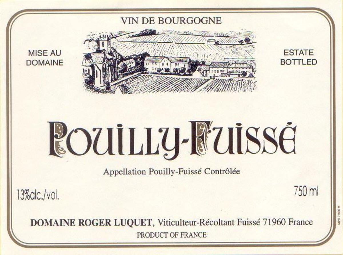 R. Luquet Pouilly - Fuisse 2010 Front Label