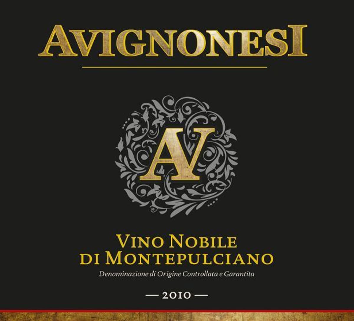 Avignonesi Vino Nobile di Montepulciano 2010 Front Label