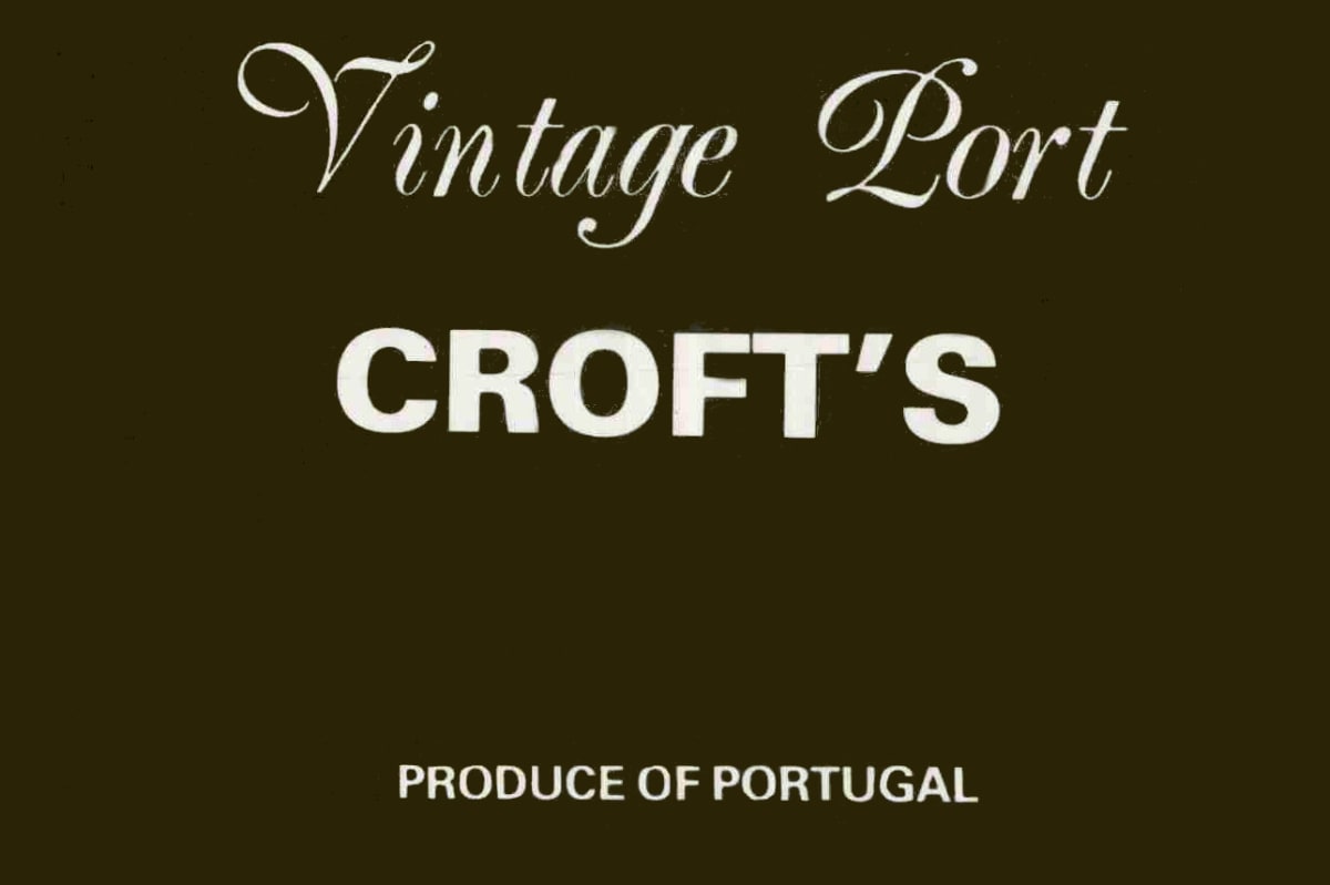 Croft Vintage Port 2006 Front Label