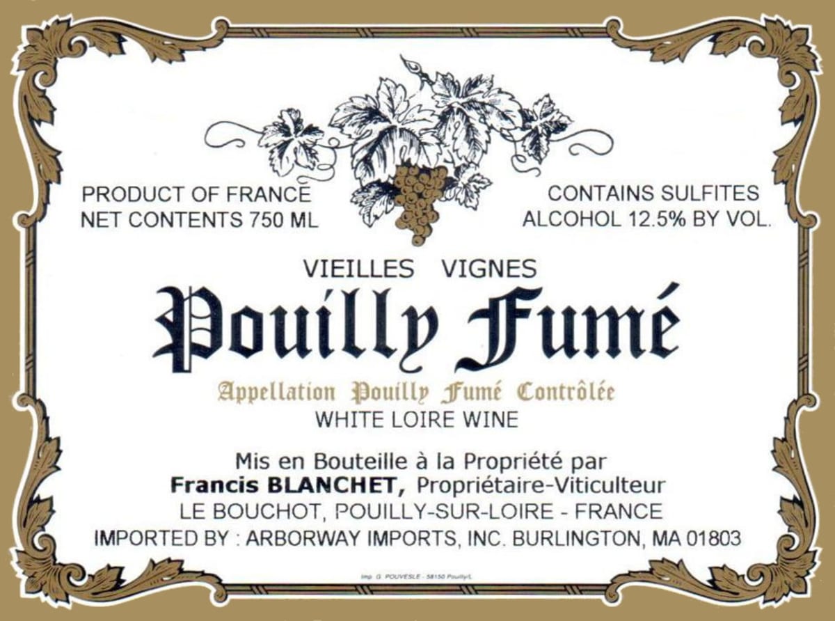 Domaine Francis Blanchet Pouilly-Fume Vieilles Vignes 2009 Front Label