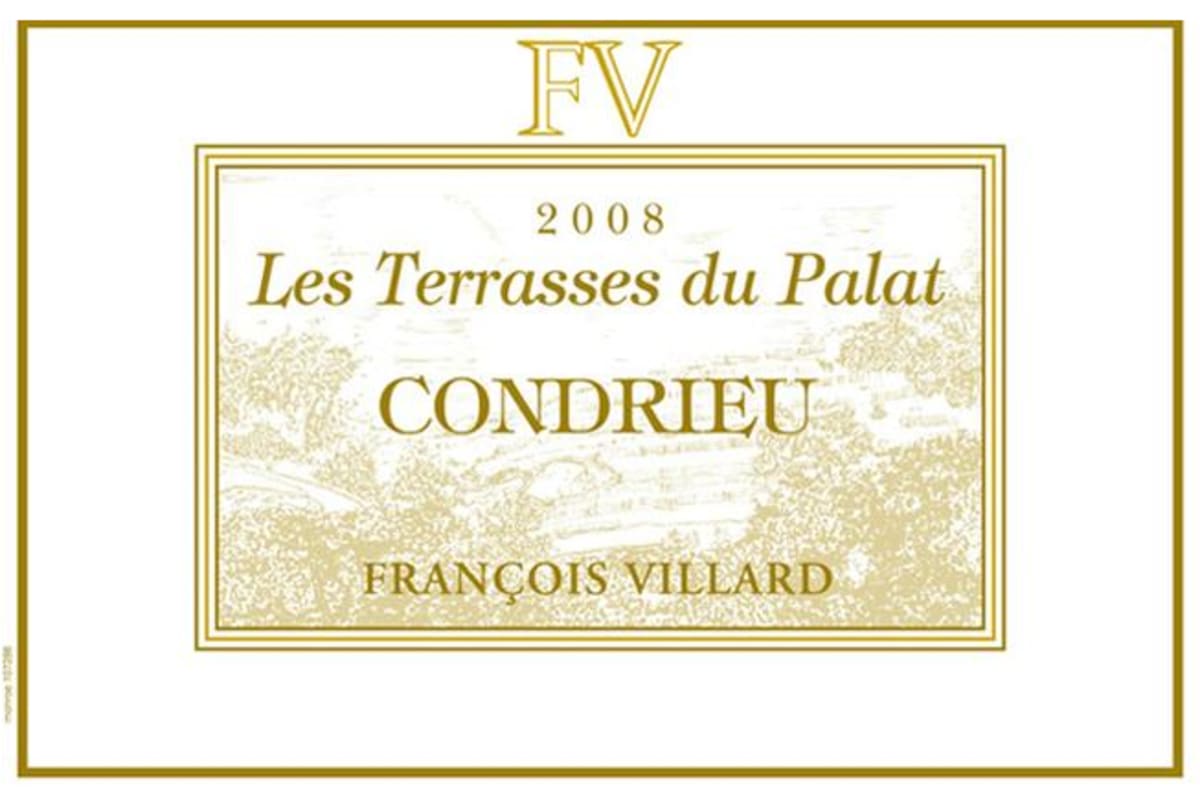 Francois Villard Condrieu Les Terrasses du Palat 2008 Front Label