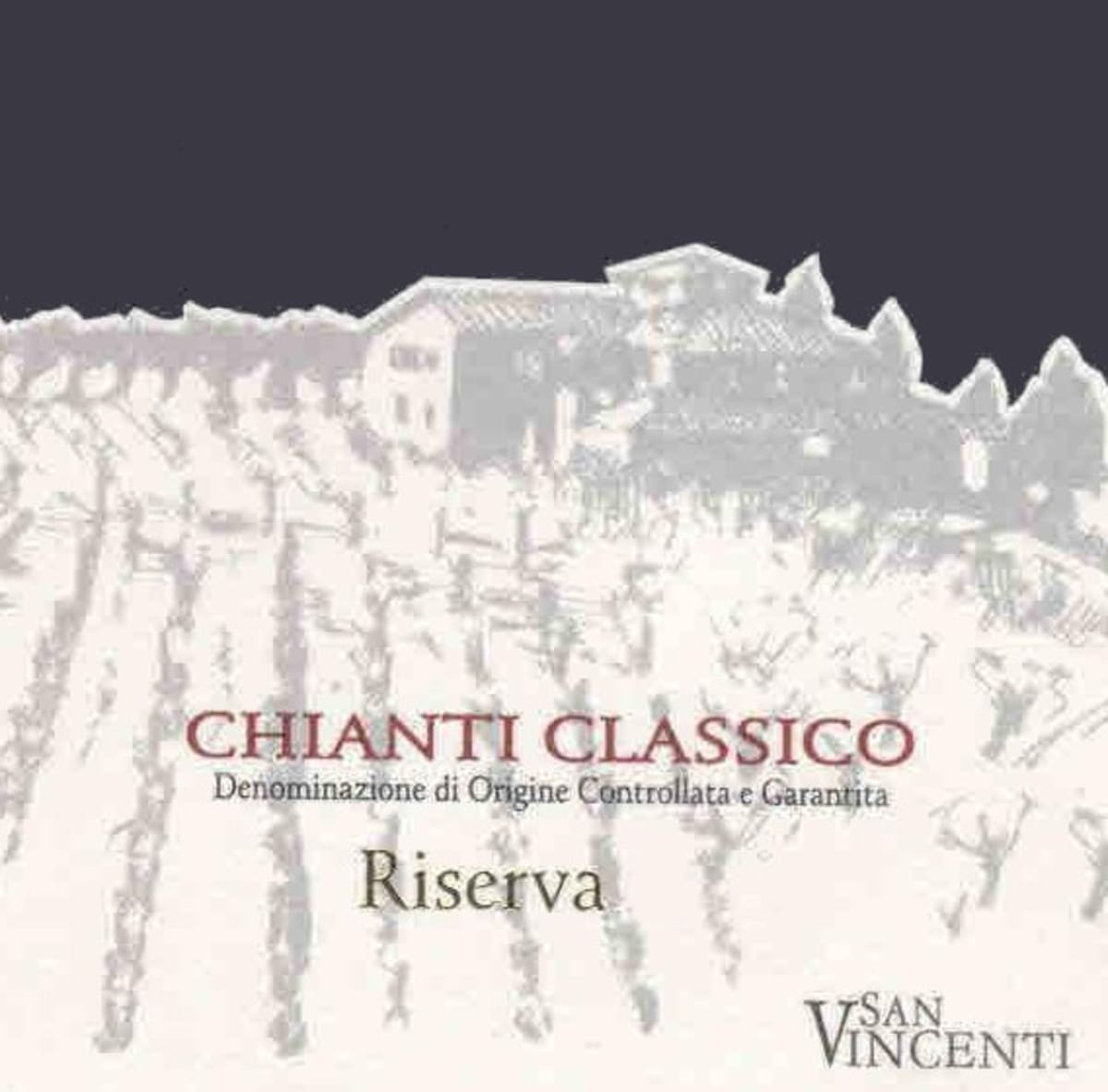 San Vincenti Chianti Classico Riserva 2010 Front Label