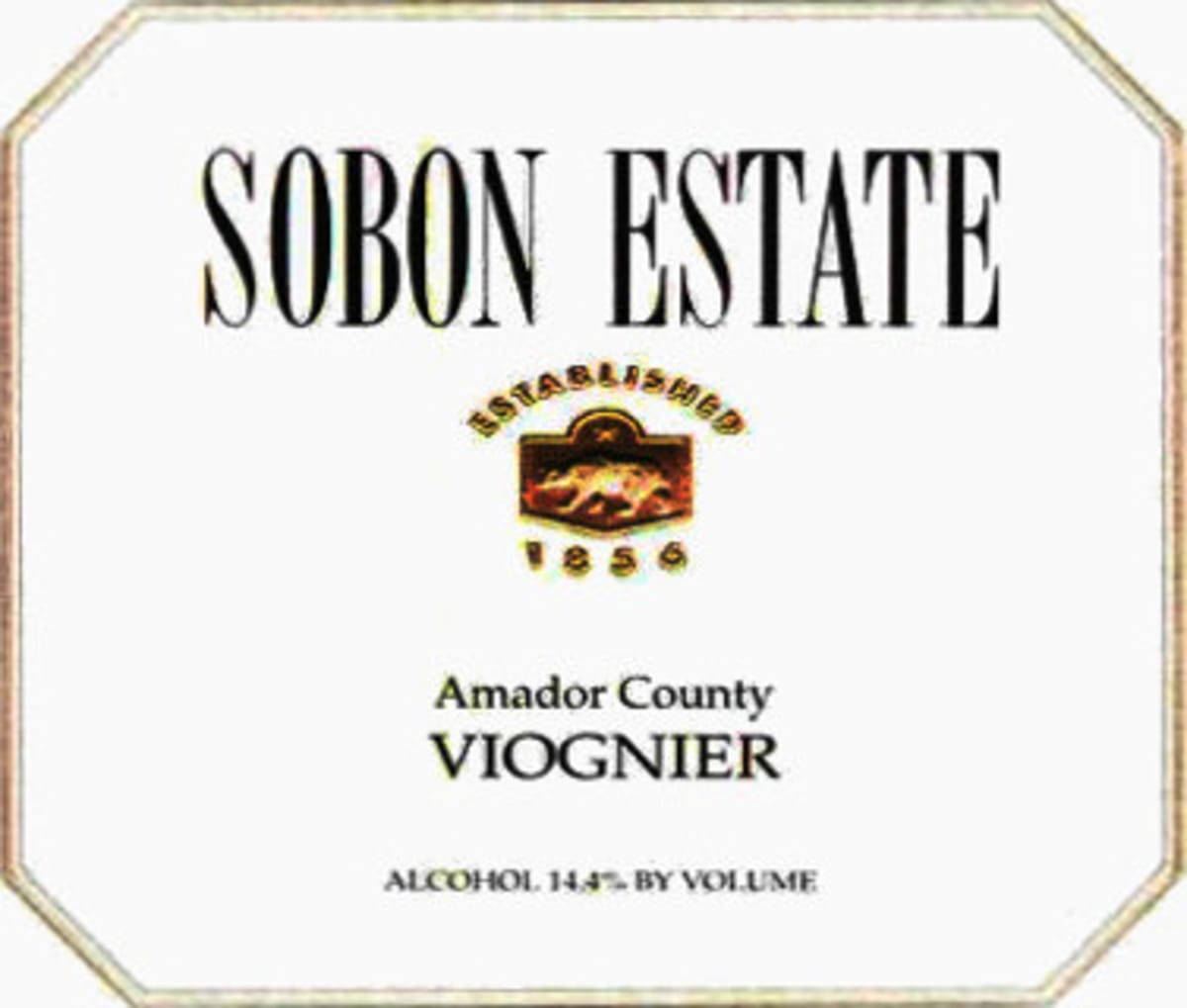 Sobon Estate Viognier 2014 Front Label