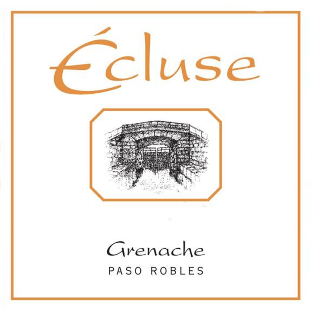 Ecluse Wines Grenache 2010 Front Label