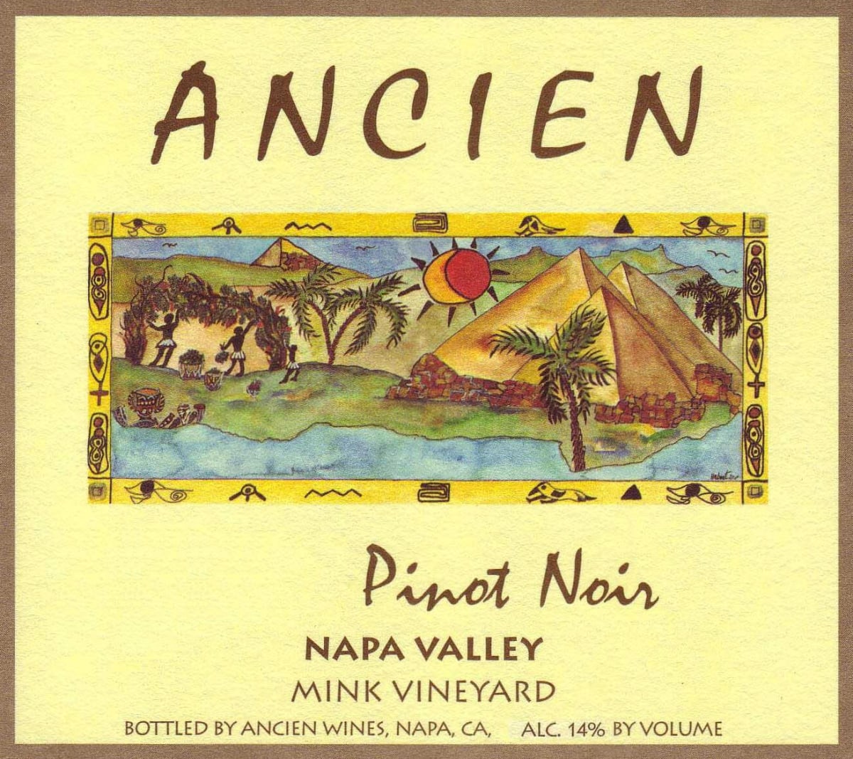 Ancien Wines Mink Vineyard Pinot Noir 2011 Front Label