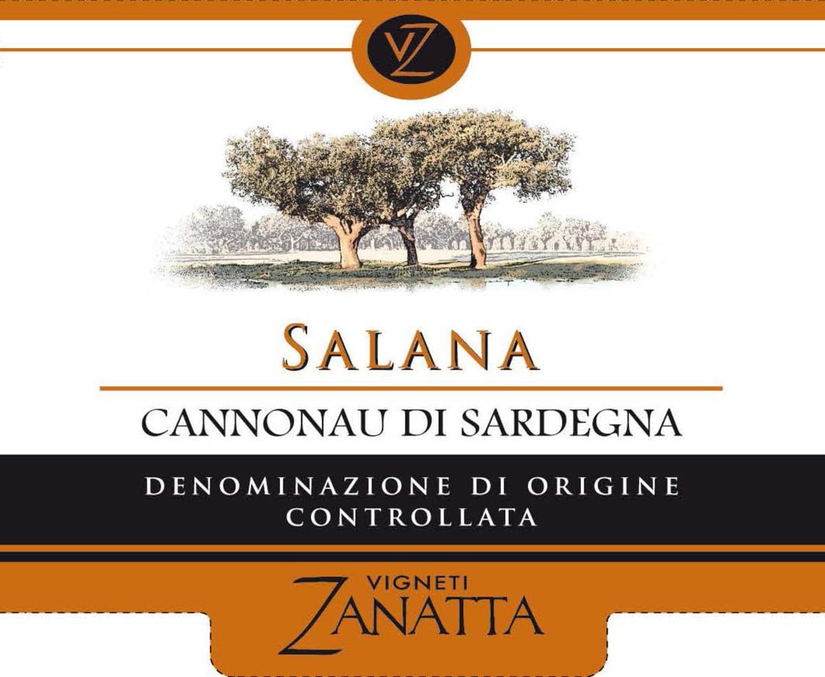 Vigneti Zanatta  Cannonau di Sardegna Salana 2013 Front Label