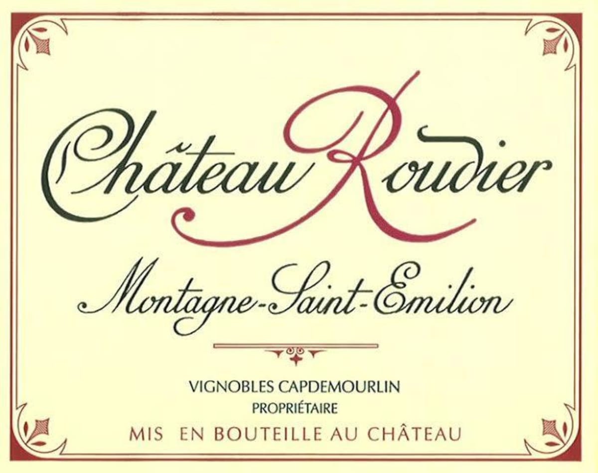 Vignobles Capdemourlin Montagne-Saint-Emilion Chateau Roudier 2015 Front Label