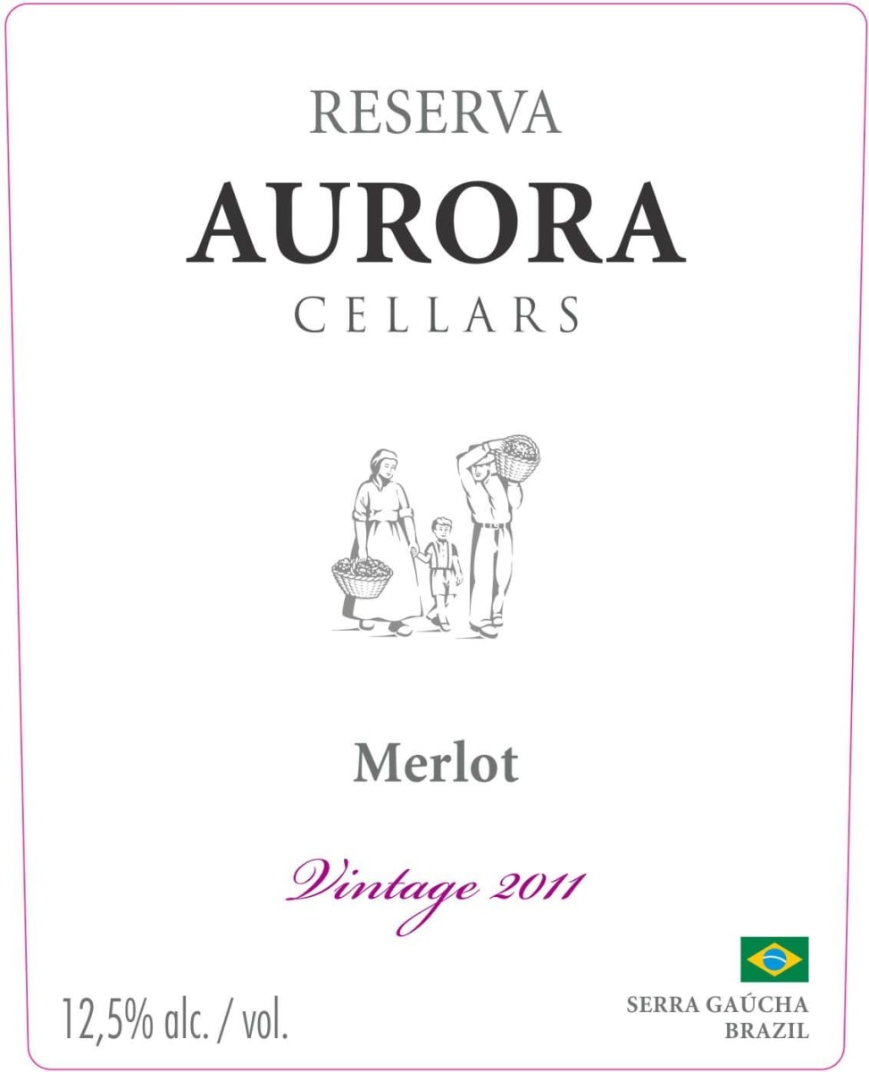 Vinicola Aurora Reserva Merlot 2011 Front Label