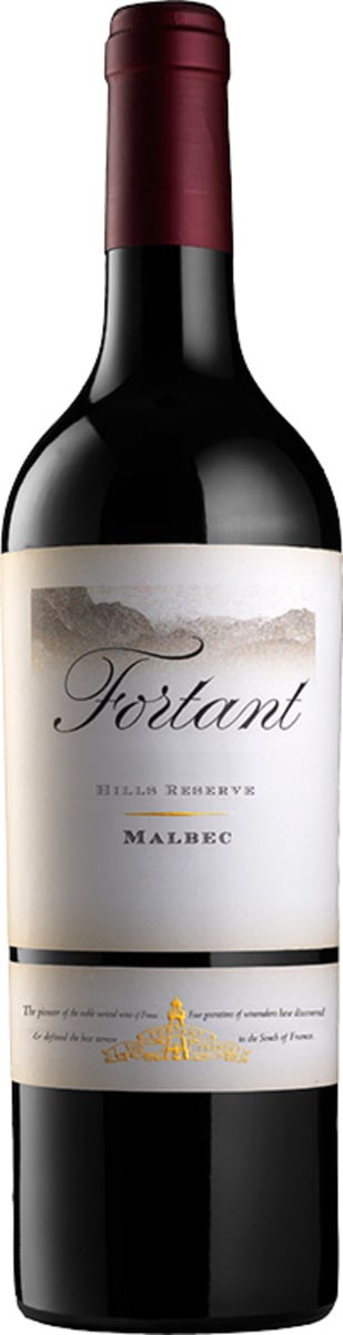 Fortant Hills Reserve Malbec 2015 Front Bottle Shot