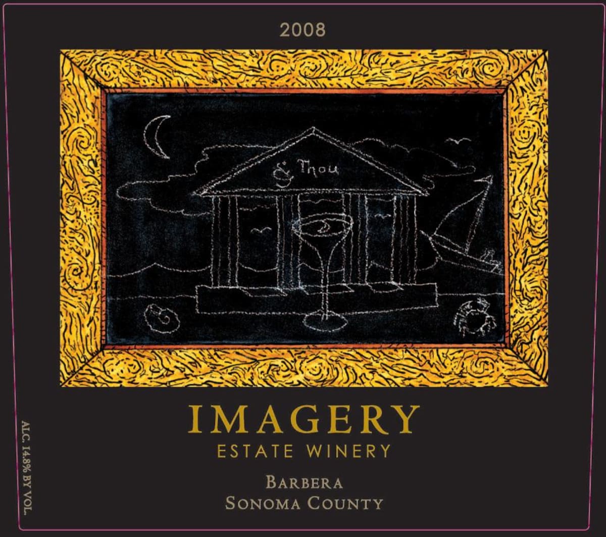 Imagery Estate Winery Barbera 2008 Front Label