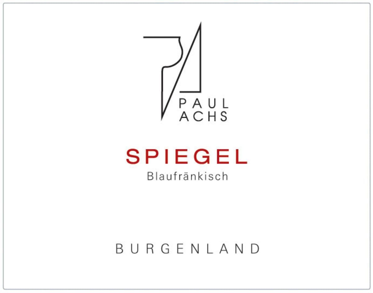 Paul Achs Blaufrankisch Spiegel 2012 Front Label