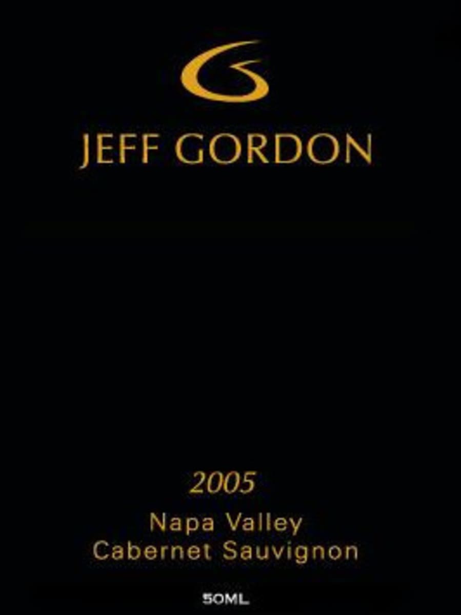 Jeff Gordon Cellars Cabernet Sauvignon 2005 Front Label