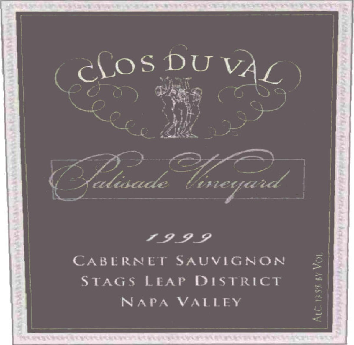 Clos Du Val Palisades Cabernet Sauvignon 1999 Front Label