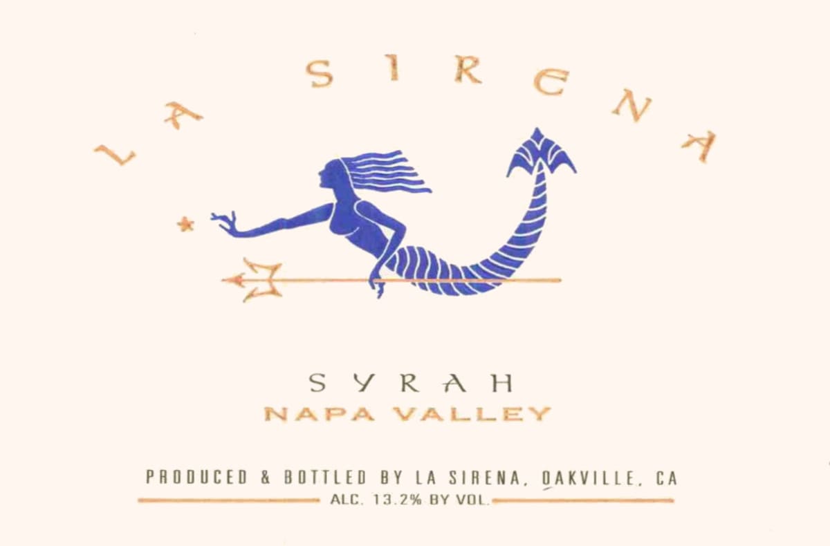 La Sirena Syrah 2004 Front Label