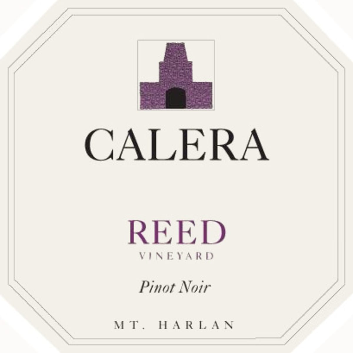 Calera Reed Vineyard Pinot Noir 2012 Front Label