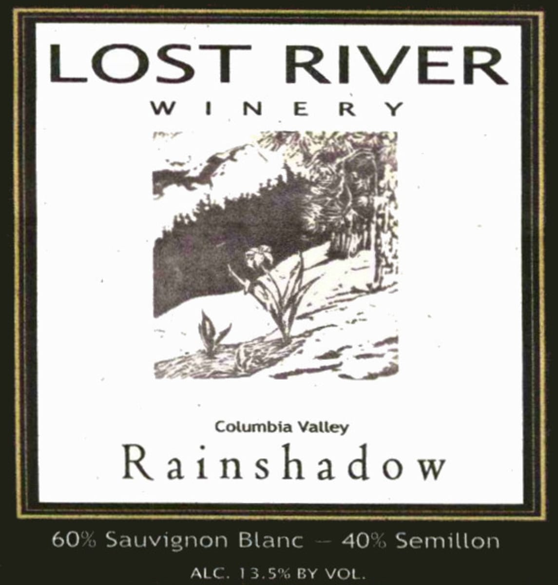 Lost River Winery Rainshadow 2012 Front Label