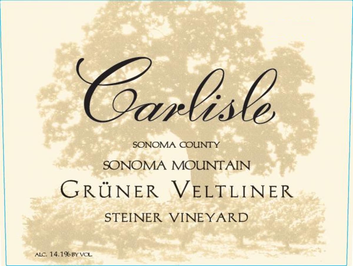 Carlisle Steiner Vineyard Gruner Veltliner 2014 Front Label