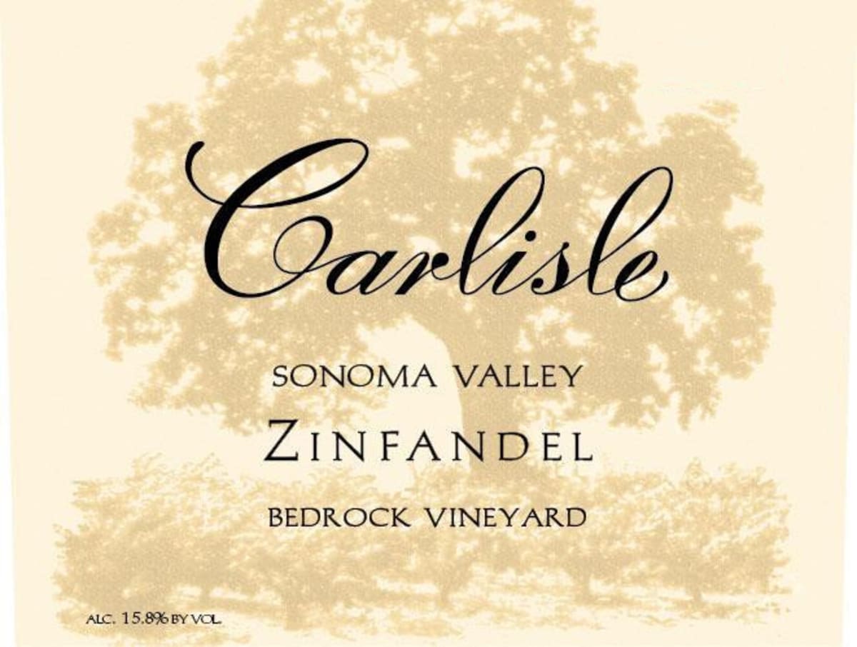 Carlisle Bedrock Vineyard Zinfandel 2011 Front Label