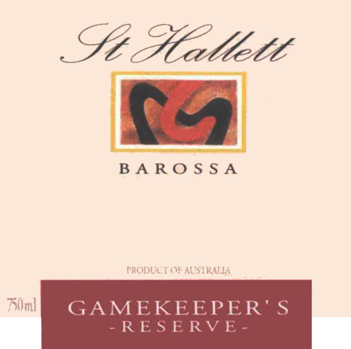 St Hallett Gamekeeper's Reserve 2006 Front Label