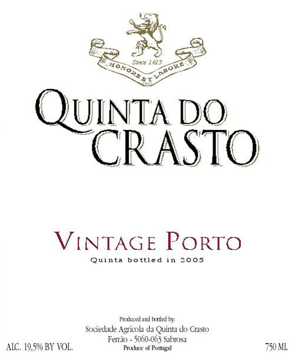 Quinta do Crasto Vintage Port 2006 Front Label
