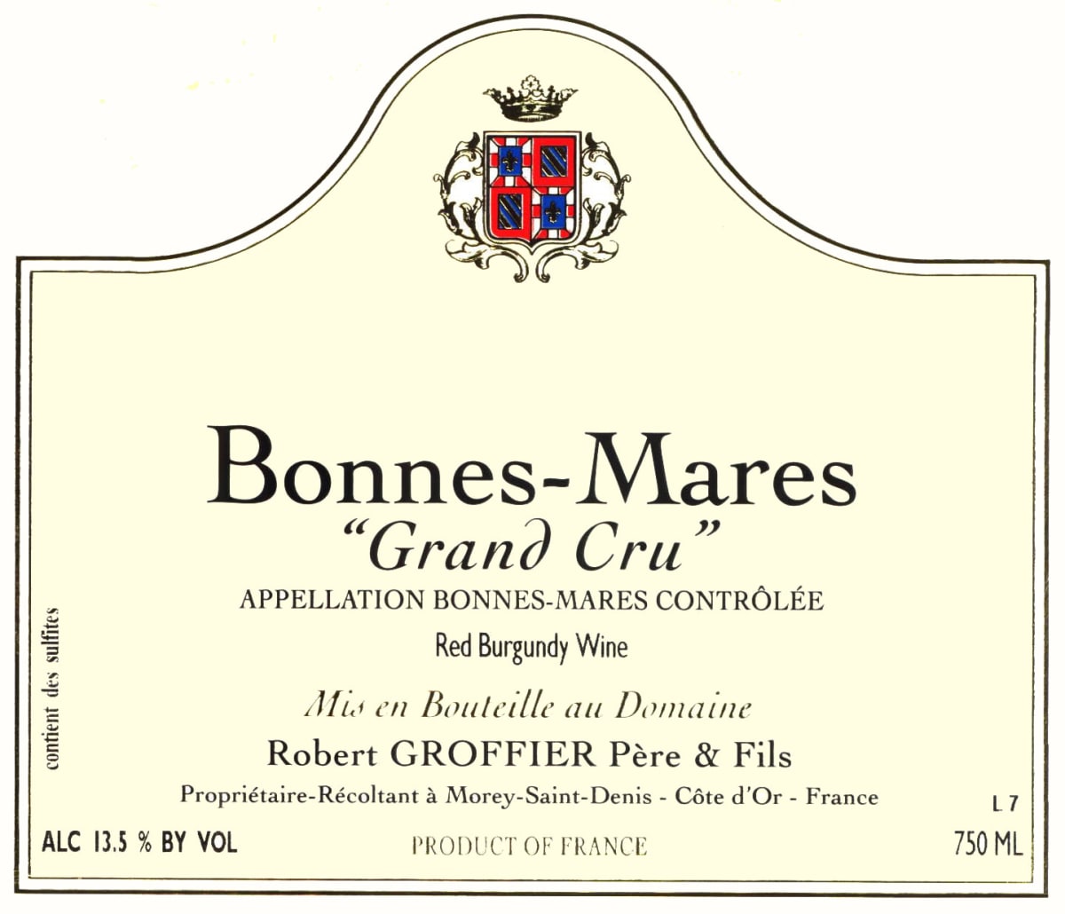 Domaine Robert Groffier Bonnes Mares Grand Cru 2009 Front Label