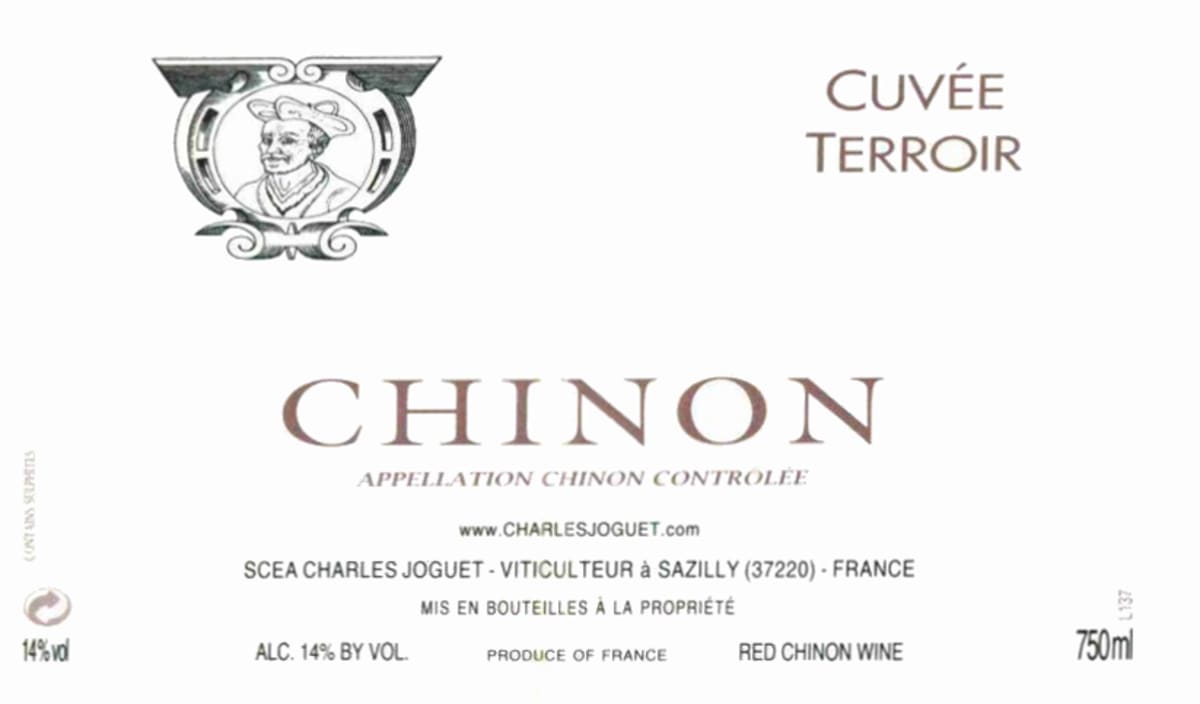 Charles Joguet Chinon Cuvee Terroir 2010 Front Label