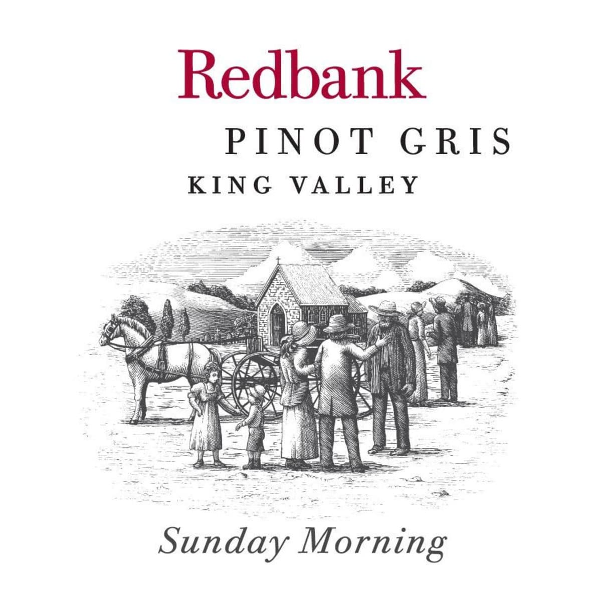 Redbank Sunday Morning Pinot Gris 2011 Front Label