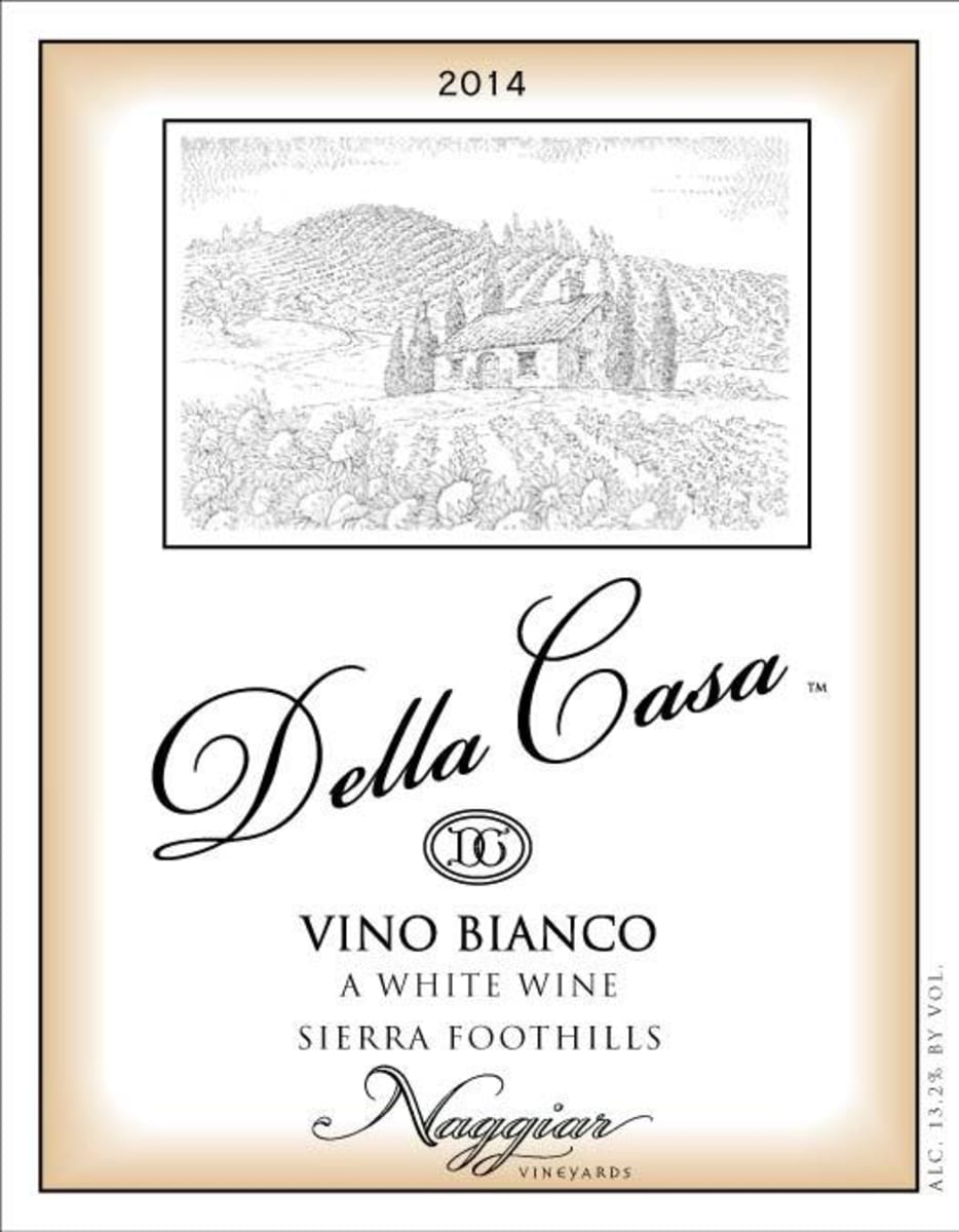 Naggiar Vineyards Della Casa Bianco 2014 Front Label