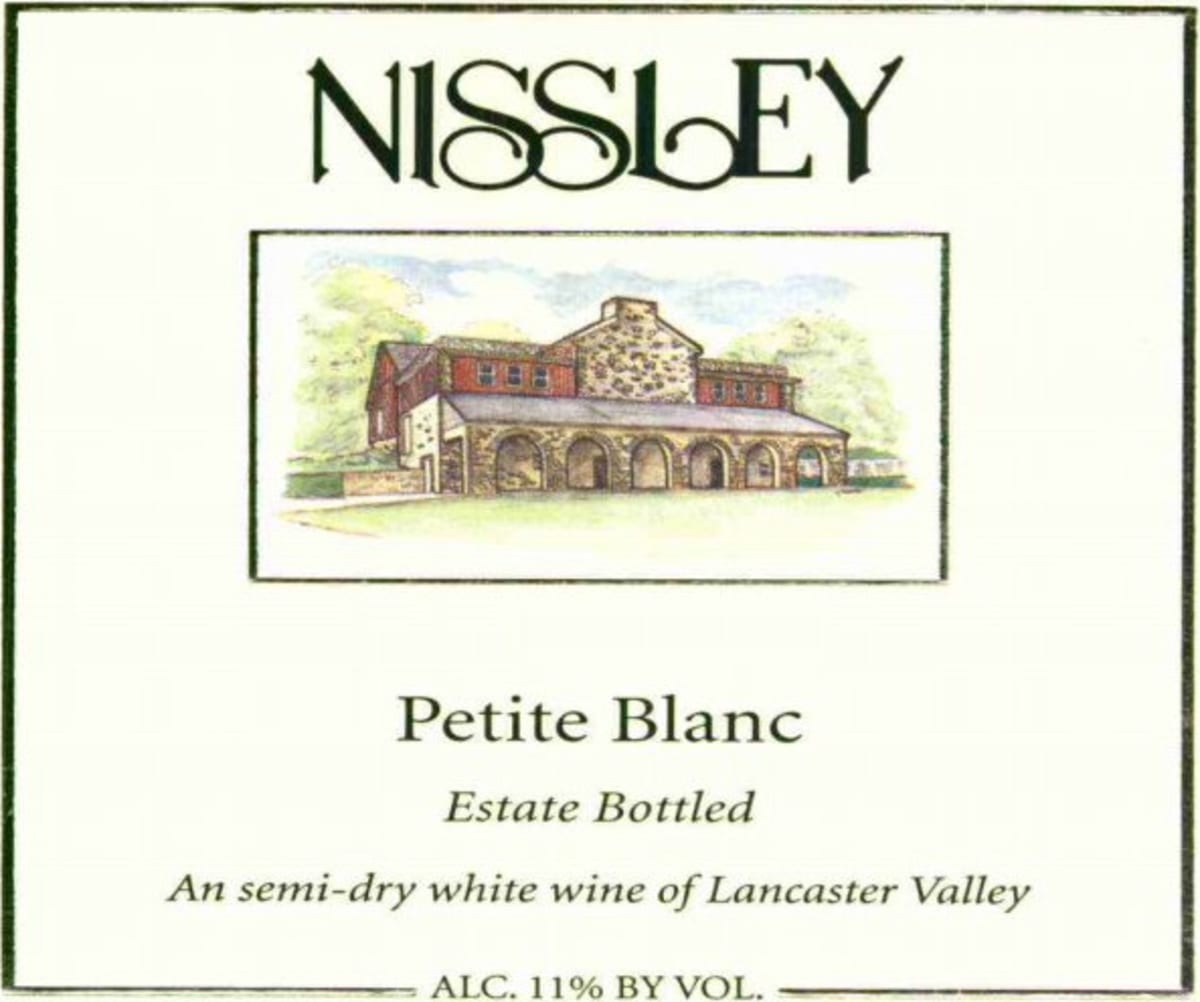 Nissley Vineyards & Winery Estate Petite Blanc 2009 Front Label