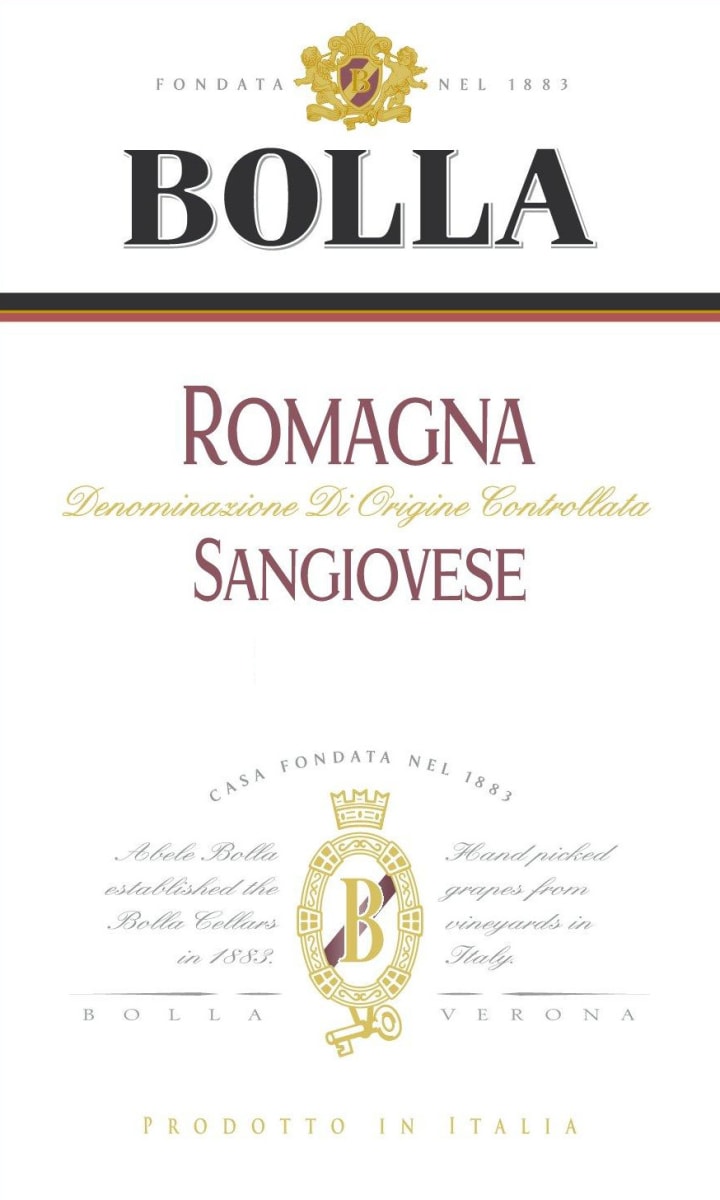 Bolla Sangiovese 2014 Front Label