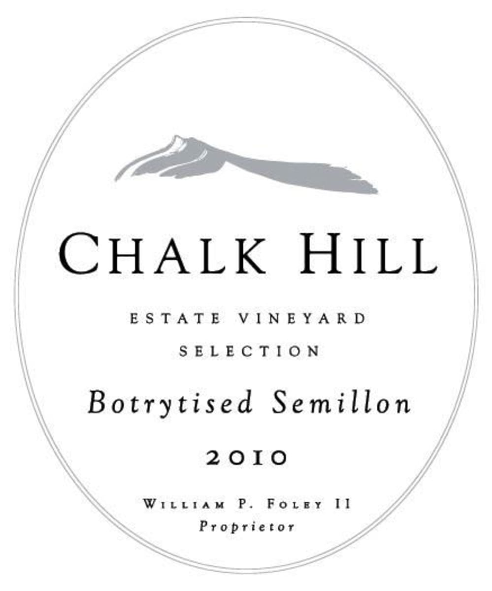 Chalk Hill Estate Vineyard Selection Botrytised Semillon 2010 Front Label