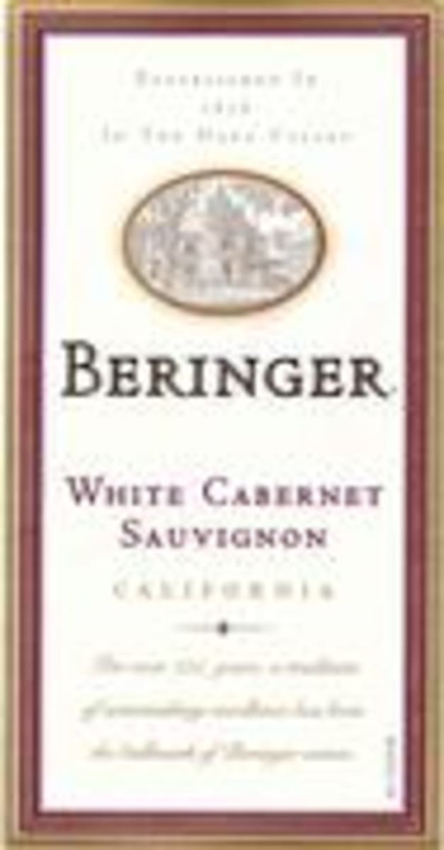 Beringer White Cabernet Sauvignon 2001 Front Label