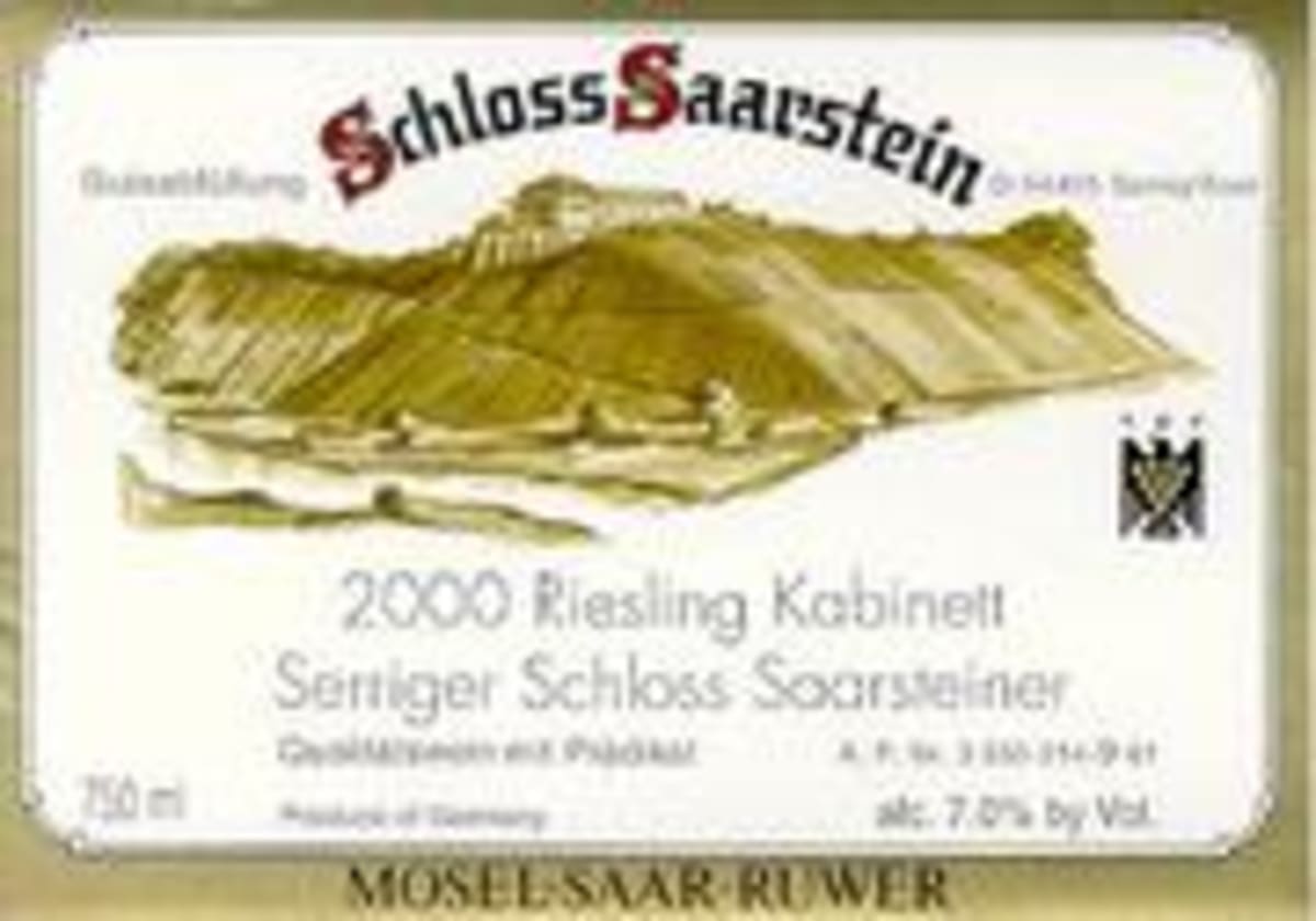 Schloss Saarstein Serriger Kabinett 2000 Front Label