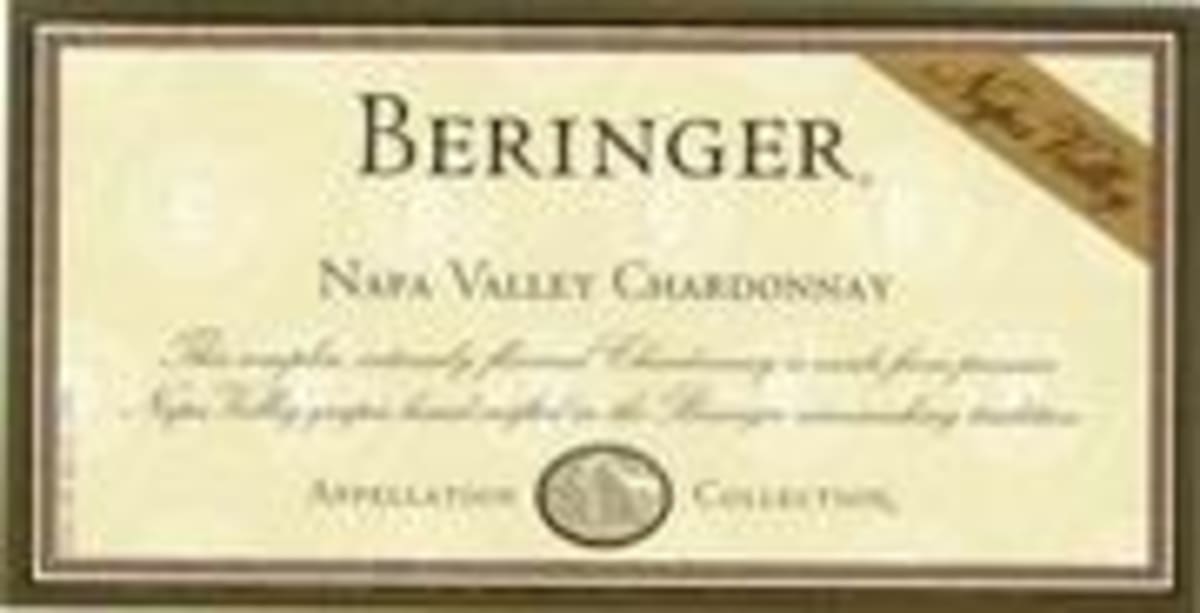 Beringer Napa Valley Chardonnay 2000 Front Label