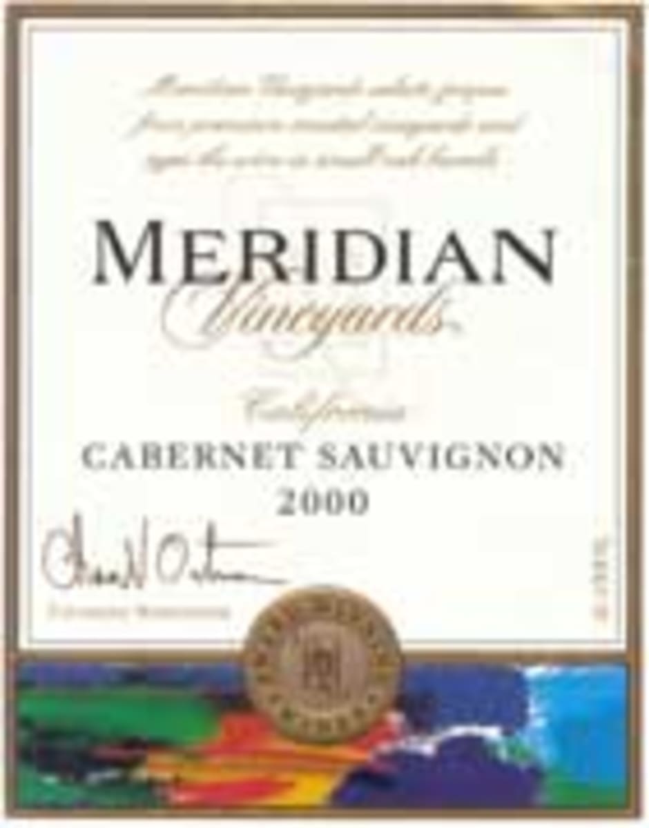 Meridian Cabernet Sauvignon 2000 Front Label