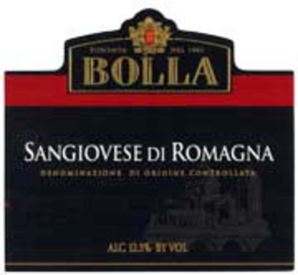 Bolla Sangiovese 2001 Front Label