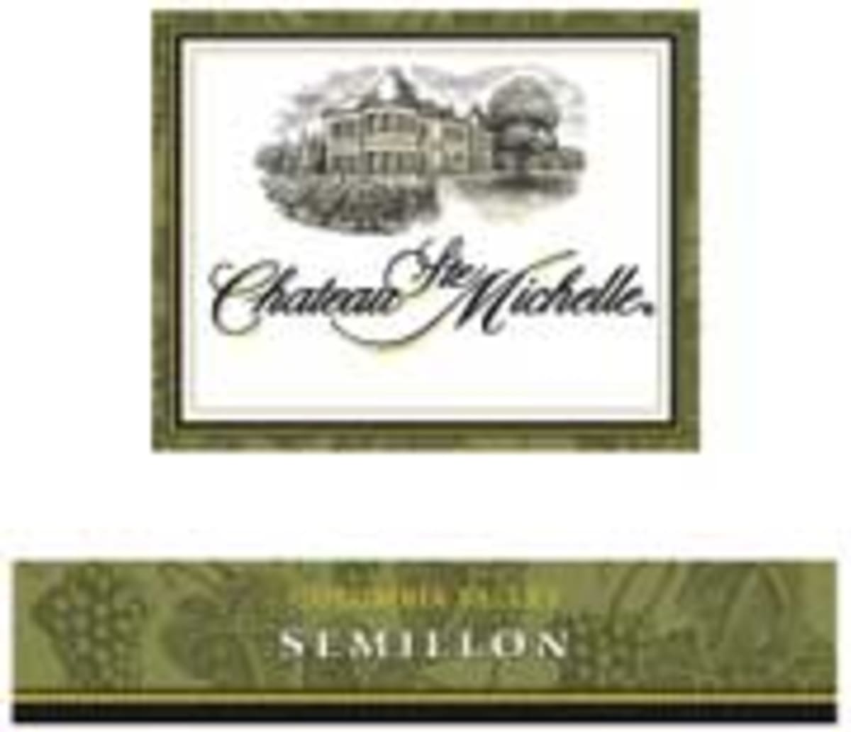 Chateau Ste. Michelle Semillon 2001 Front Label