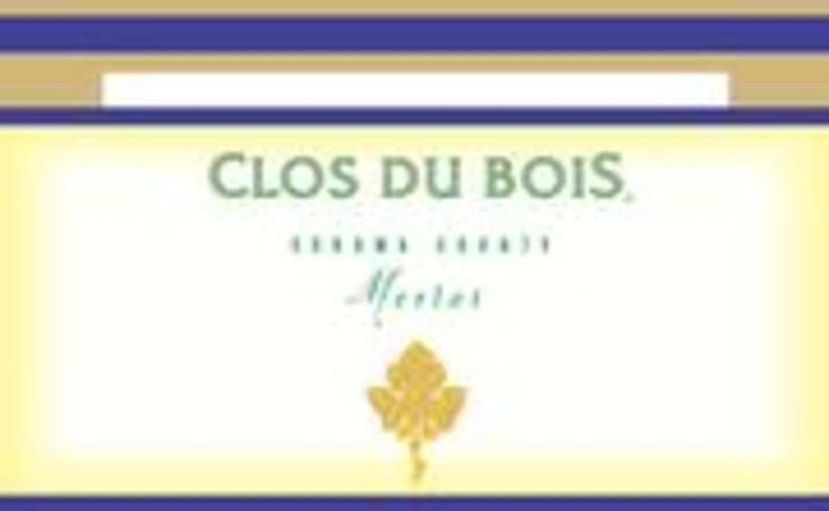 Clos du Bois Merlot 2000 Front Label