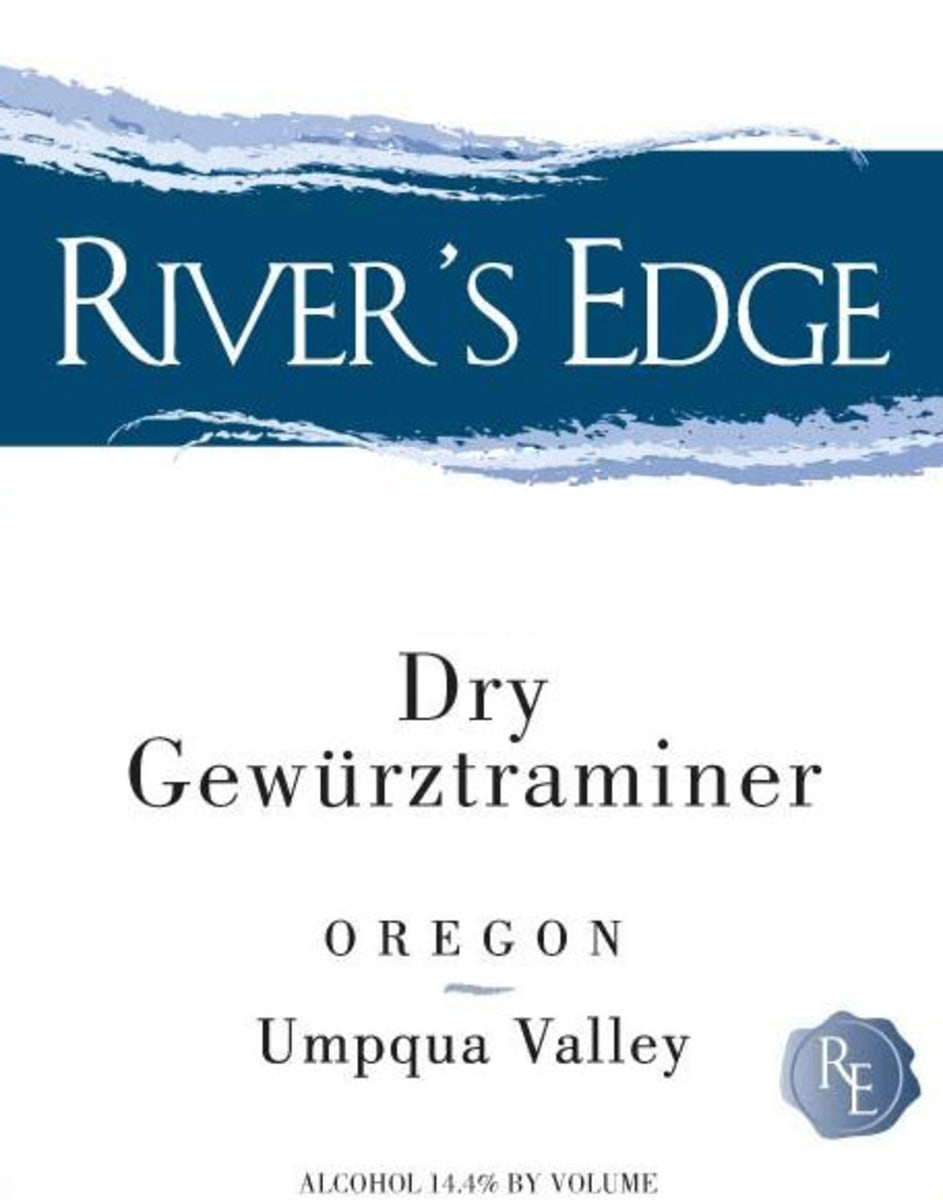 River's Edge Gewurztraminer 2015 Front Label