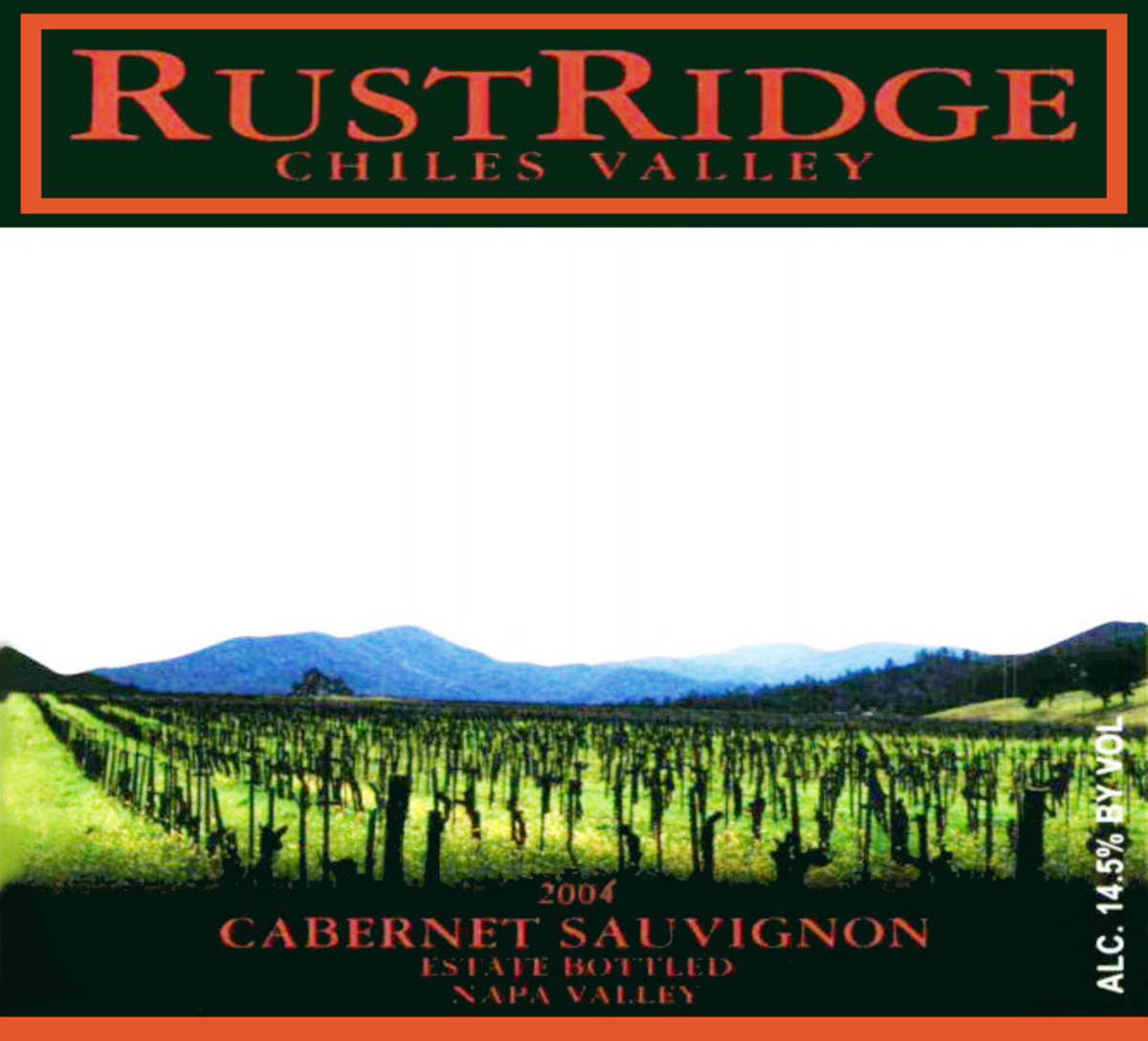 RustRidge Winery Cabernet Sauvignon 2004 Front Label