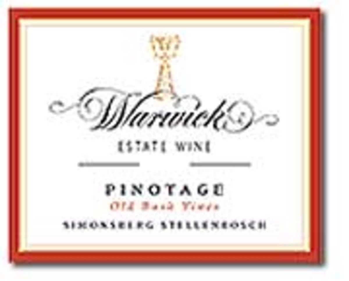 Warwick Old Bush Vines Pinotage 1997 Front Label