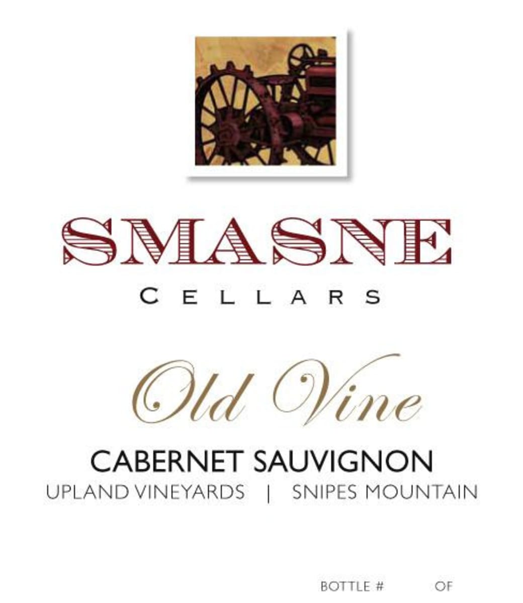 Smasne Cellars Old Vine Cabernet Sauvignon 2012 Front Label