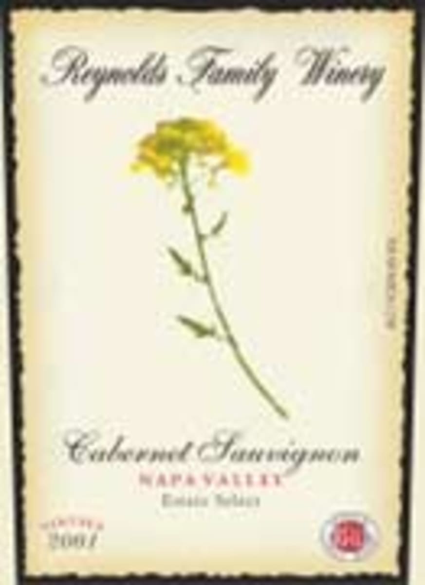 Reynolds Cabernet Sauvignon 2001 Front Label